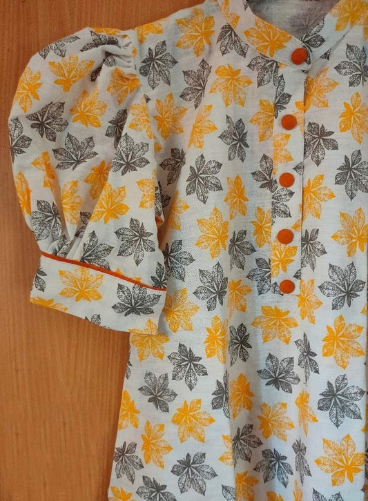 Half Sleeve Cotton Kurti