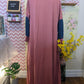 Peachy Abaya with Pleated Sleeves
