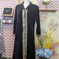 Embroidered Velvet Burka