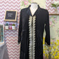 Embroidered Velvet Burka