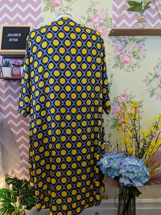 Bright Yellow Polka Wrap