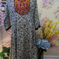 Silk Top with Embroidered Yolk