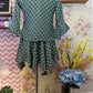 Olive White polkadot top