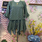 Olive White polkadot top