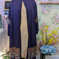Violet Printed Abaya