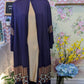 Violet Printed Abaya