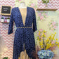 Blue Leopard Print Wrap